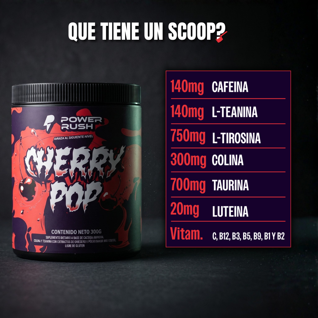 Power Rush — Suplemento Cognitivo y enegizante en Polvo